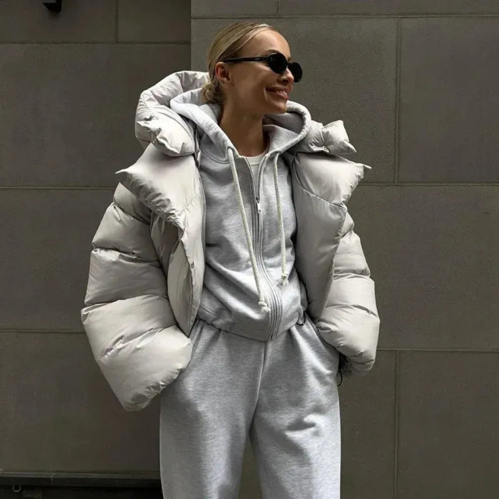 Women's Puffer Jacket Stylish Waterproof Oversized Winter Coat 2