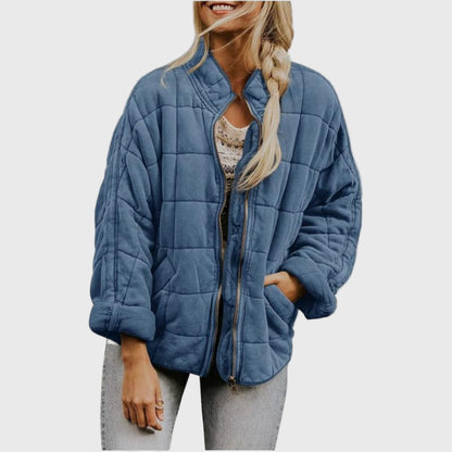 Women’s Quilted Oversized Jacket - Warm Casual