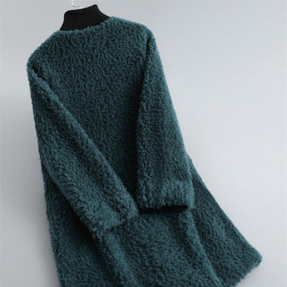 Women's Shearling Fur Coat Soft Chic Tailored Warmth 4