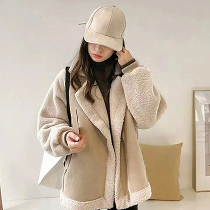 Women’s Sherpa Jacket - Oversized Cozy Winter Outerwear