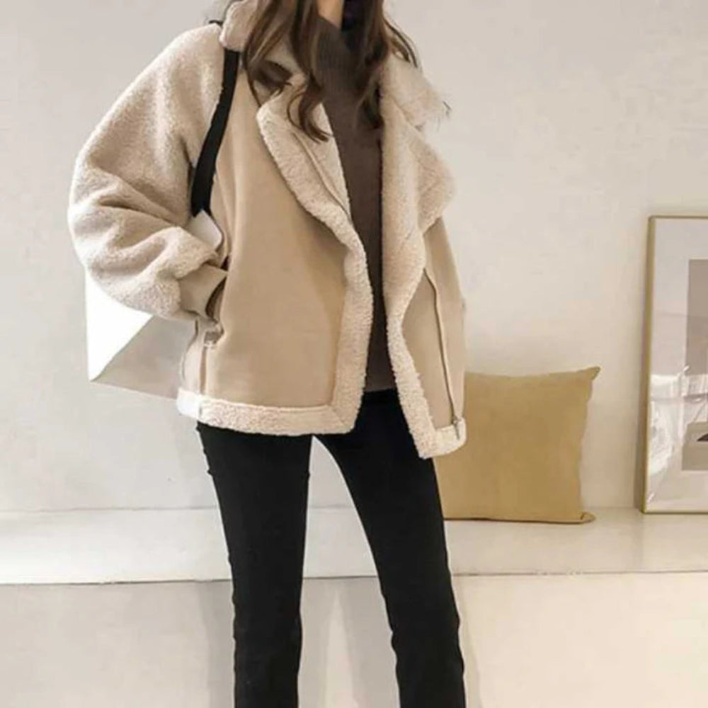 Women’s Sherpa Jacket - Oversized Cozy Winter Outerwear