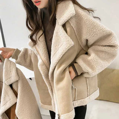 Women’s Sherpa Jacket - Oversized Cozy Winter Outerwear