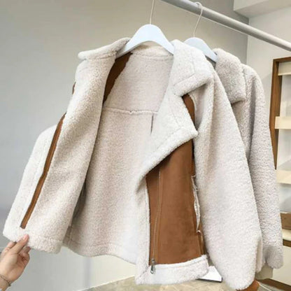 Women’s Sherpa Jacket - Oversized Cozy Winter Outerwear