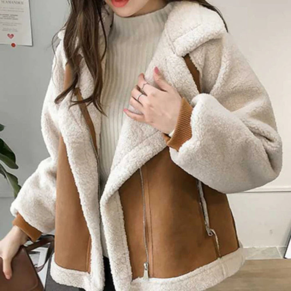 Women’s Sherpa Jacket - Oversized Cozy Winter Outerwear