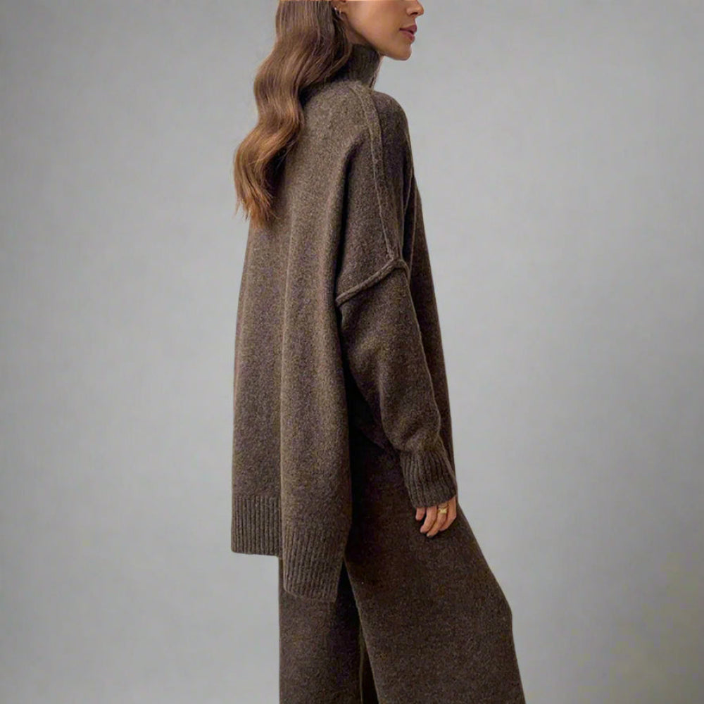 Women's Sweater Cozy Knit Turtleneck Set 5