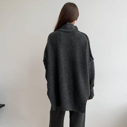 Women's Sweater Cozy Knit Turtleneck Set 9