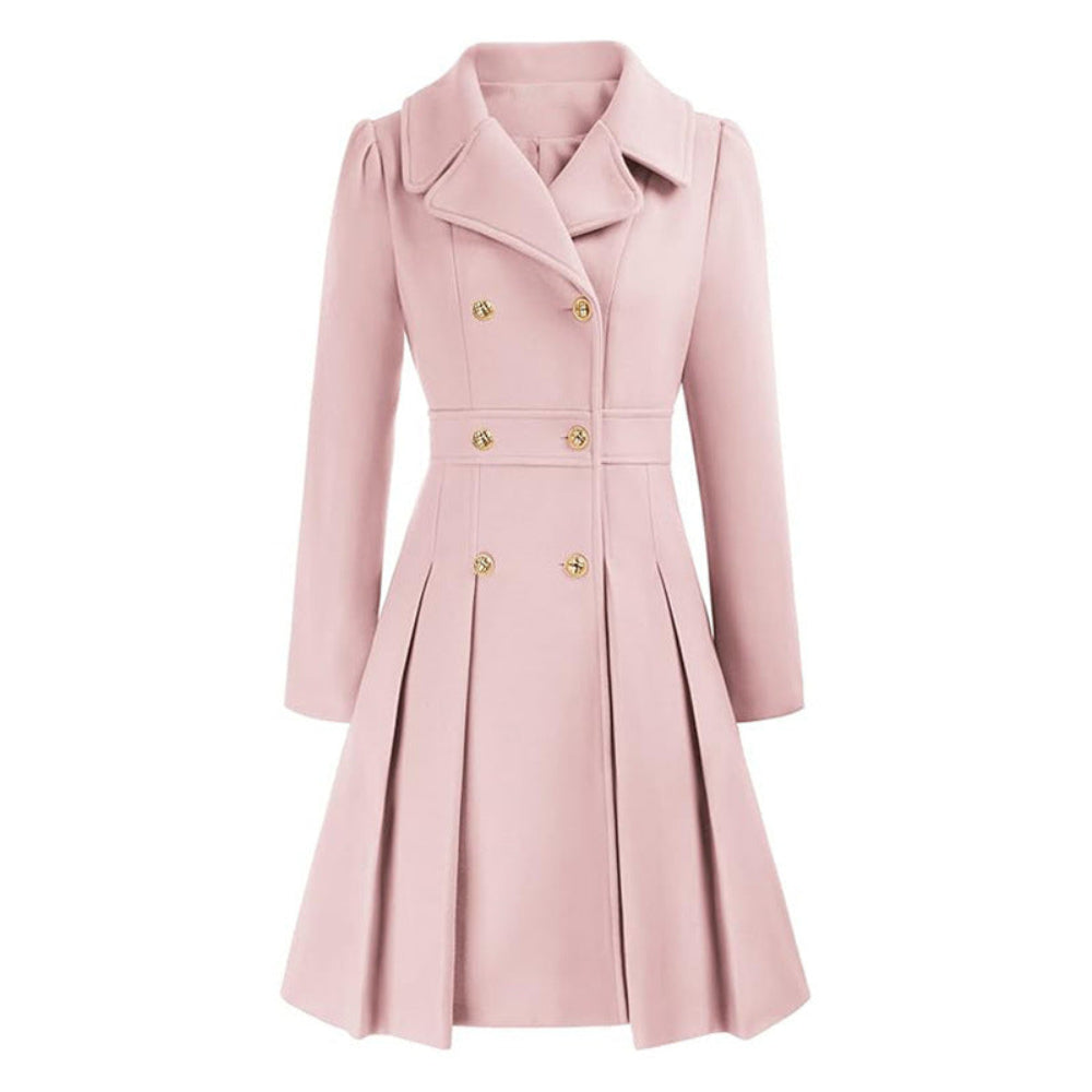 Women's Trench Coat Double-Breasted Tailored Design 10