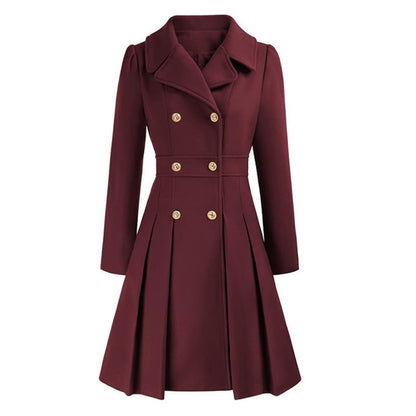 Women's Trench Coat Double-Breasted Tailored Design 12