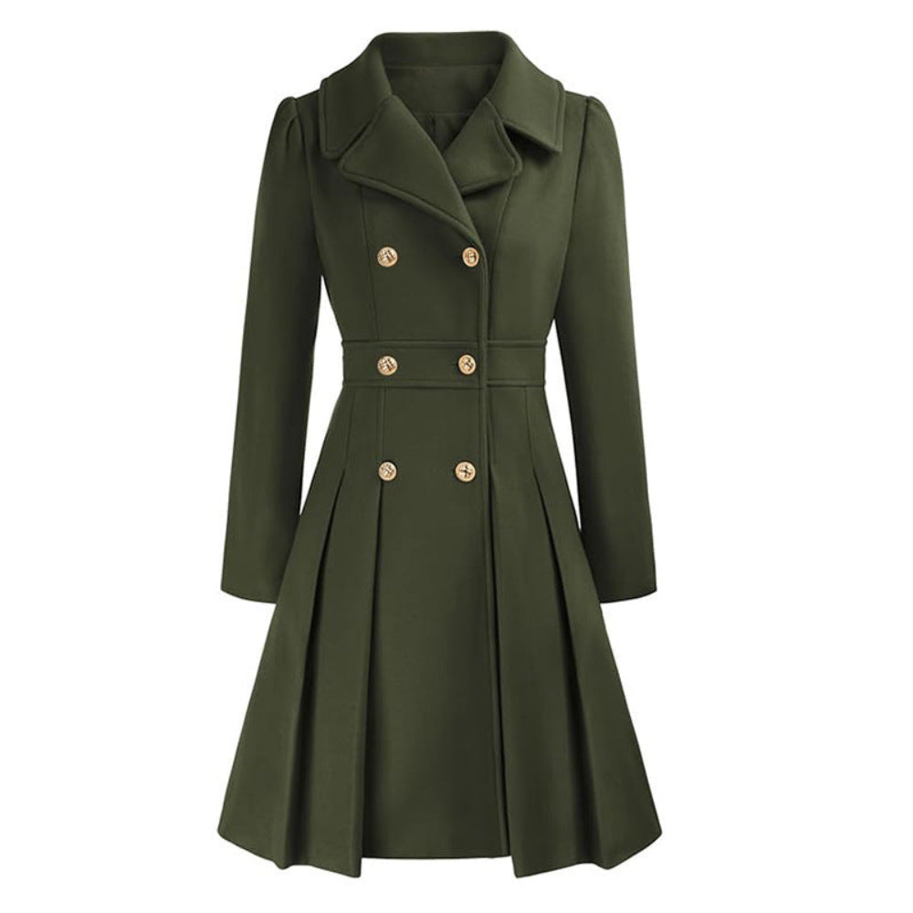 Women's Trench Coat Double-Breasted Tailored Design 14