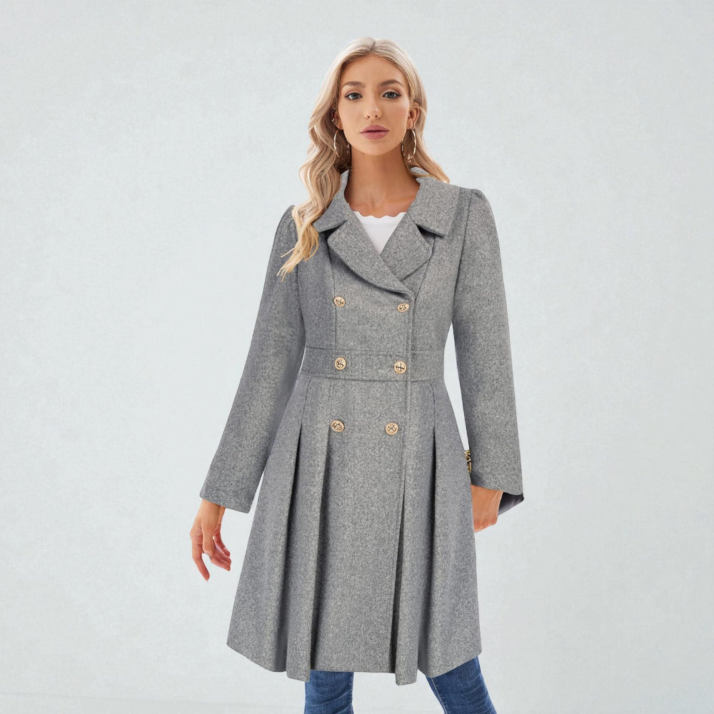 Women's Trench Coat Double-Breasted Tailored Design 21