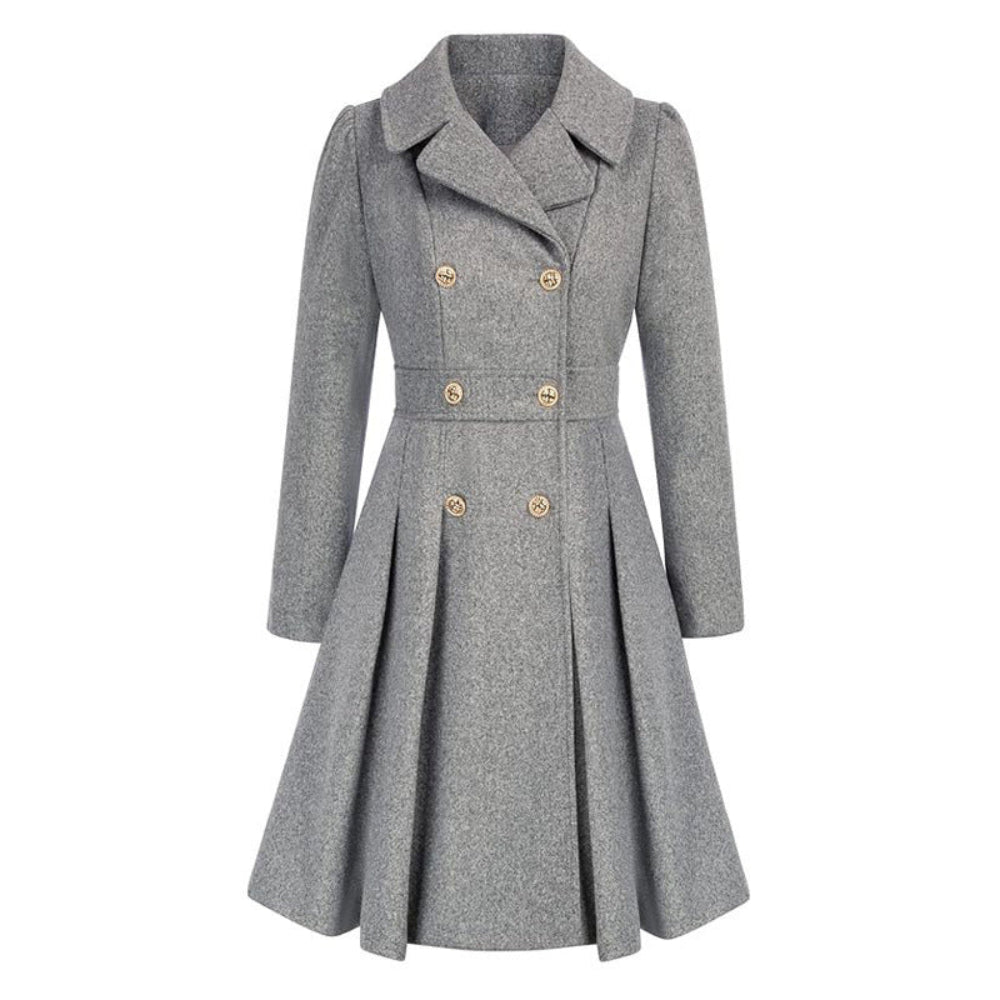 Women's Trench Coat Double-Breasted Tailored Design 22