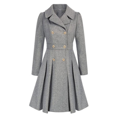 Women's Trench Coat Double-Breasted Tailored Design 22
