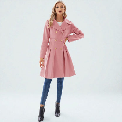 Women's Trench Coat Double-Breasted Tailored Design 25