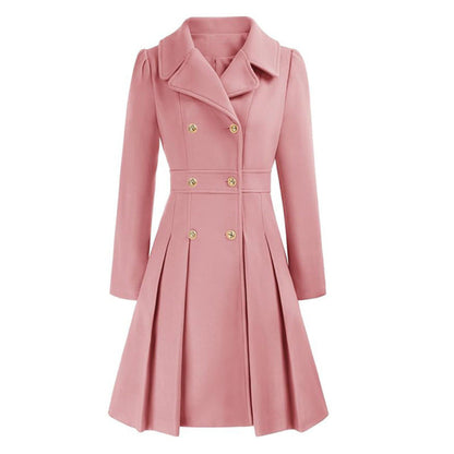Women's Trench Coat Double-Breasted Tailored Design 26