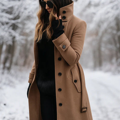 Women's Trench Coat Elegant Warm Stylish Comfort 10