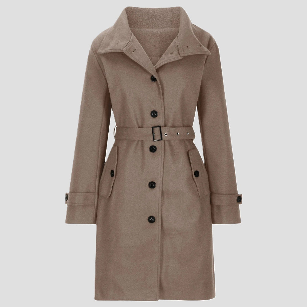 Women's Trench Coat Elegant Warm Stylish Comfort 11