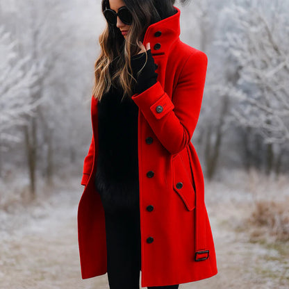 Women's Trench Coat Elegant Warm Stylish Comfort 7