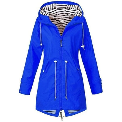 Women's Waterproof Hooded Rain Coat All Seasons 11