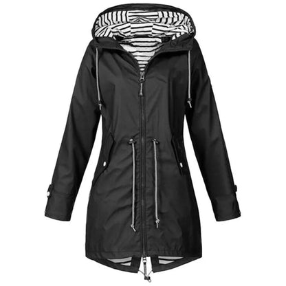 Women's Waterproof Hooded Rain Coat All Seasons 13