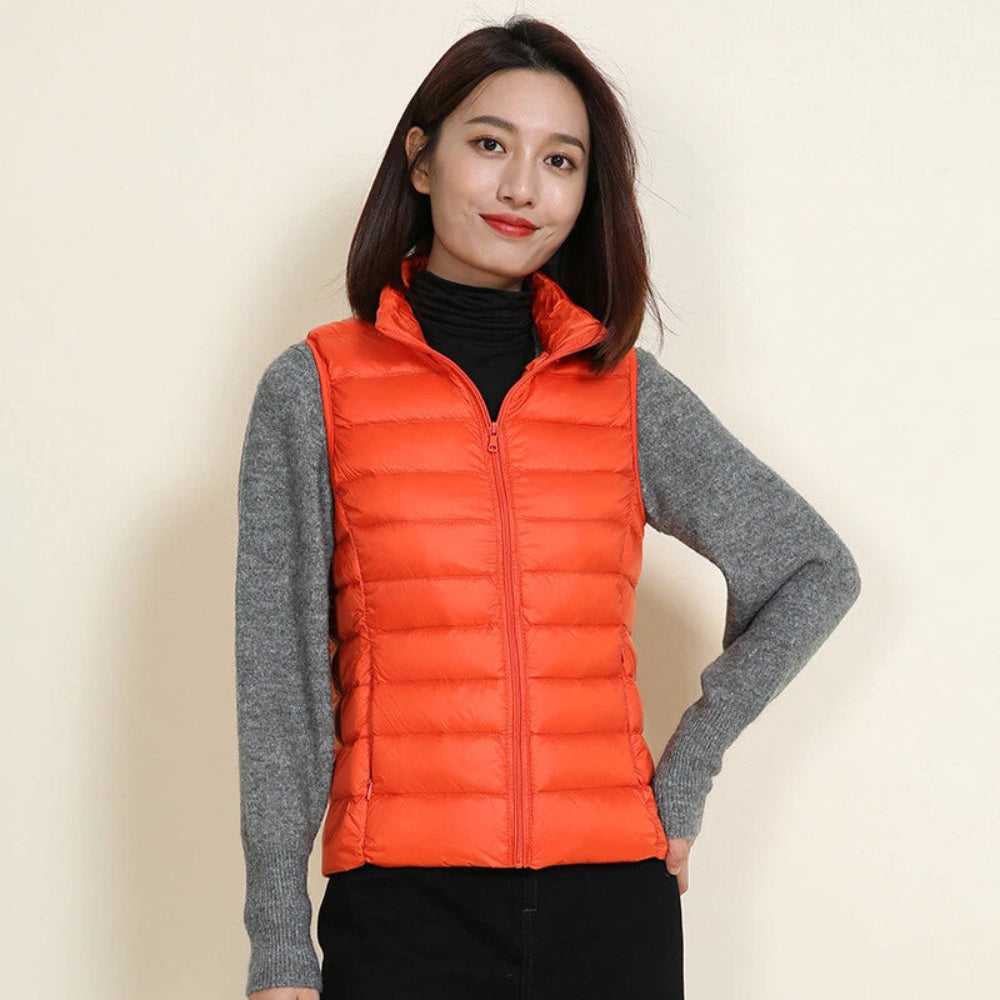 Women's Waterproof Lightweight Vest Stylish Packable Design 11