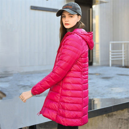 Women's Waterproof Ultralight Puffer Jacket Insulated Outerwear 12