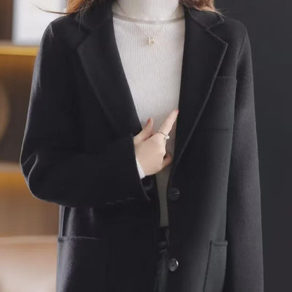 Women's Wool Blend Winter Overcoat Elegant Stylish Comfort 7