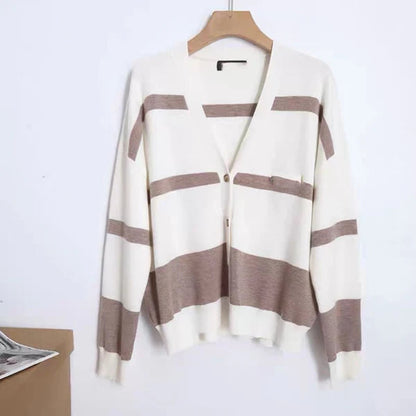 Women's Wool Cardigan Sweater Set Elegant Outfit 6