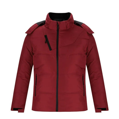 Men's Warm Waterproof Winter Puffer Jacket | Hooded Insulated