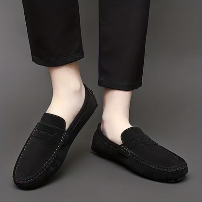 Men’s Luxury Suede Loafers | Casual Slip On Driving Shoes