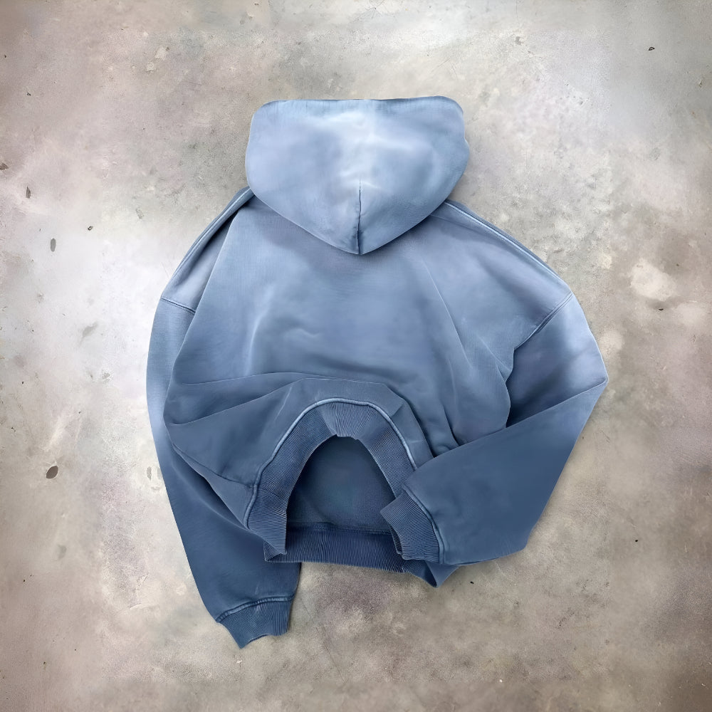 Men’s Oversized Graphic Hoodie – Long Sleeve Pullover