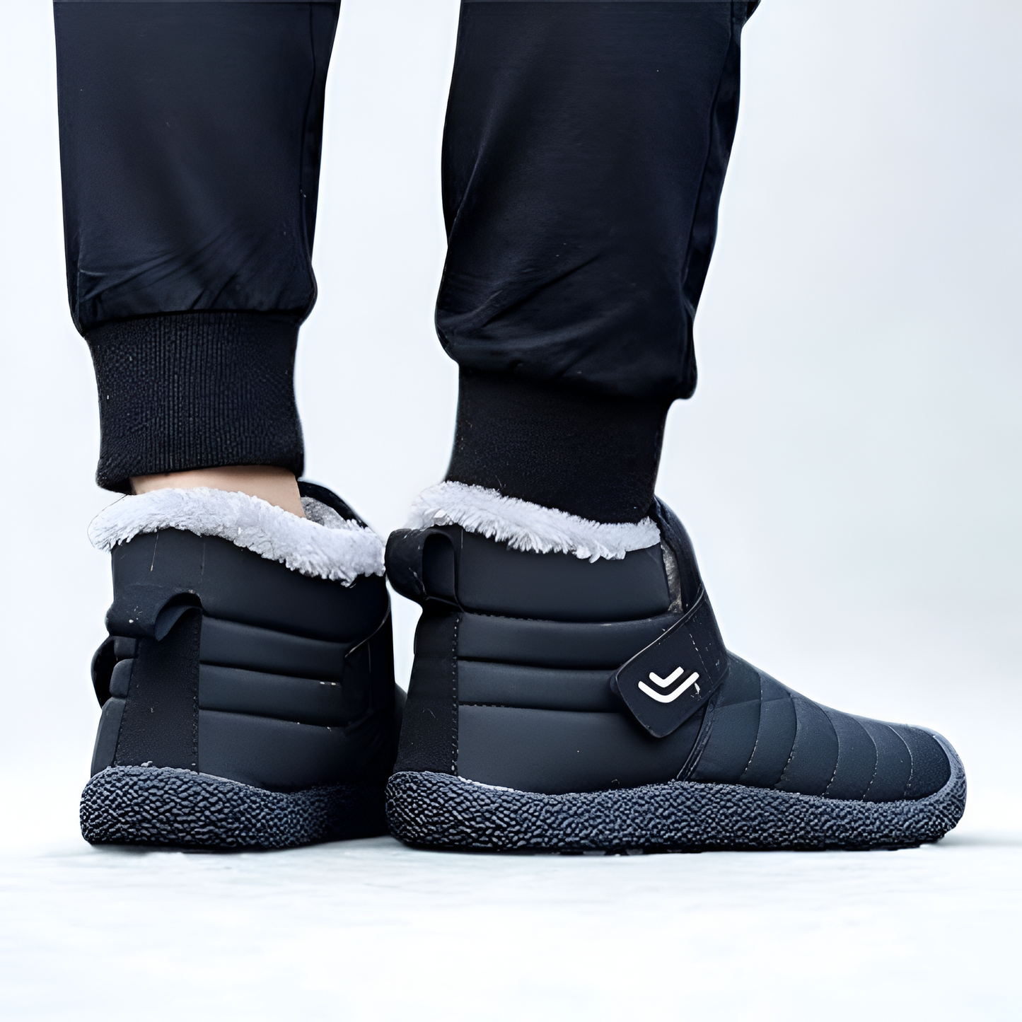 Men's Winter Lined Snow Boots - Comfortable Indoor Outdoor