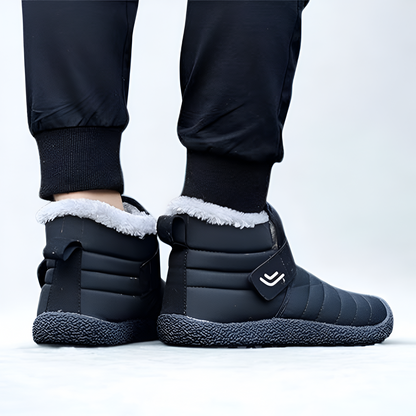 Men's Winter Lined Snow Boots - Comfortable Indoor Outdoor