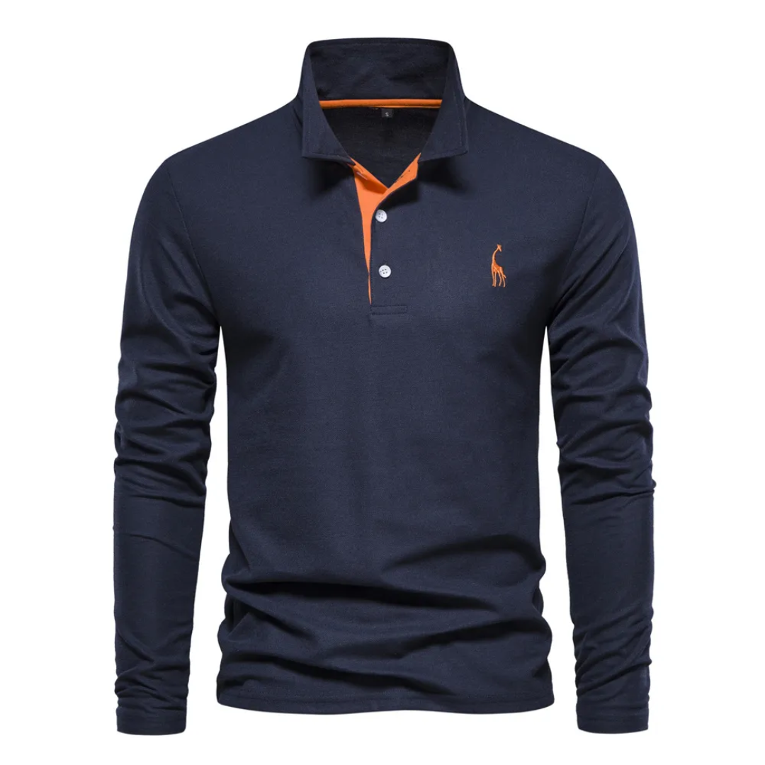 Men's Long Sleeve Polo Shirt | Casual Knitwear, Lightweight