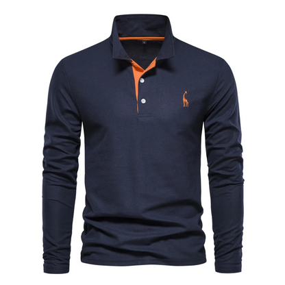 Men's Long Sleeve Polo Shirt | Casual Knitwear, Lightweight
