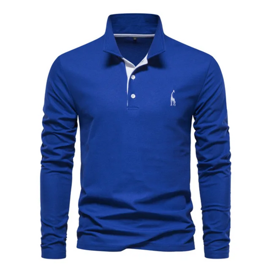 Men's Long Sleeve Polo Shirt | Casual Knitwear, Lightweight