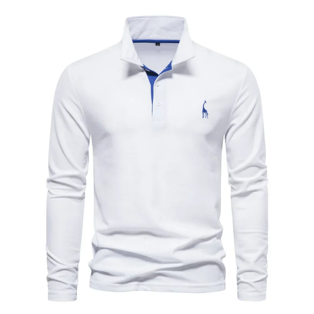 Men's Long Sleeve Polo Shirt | Casual Knitwear, Lightweight