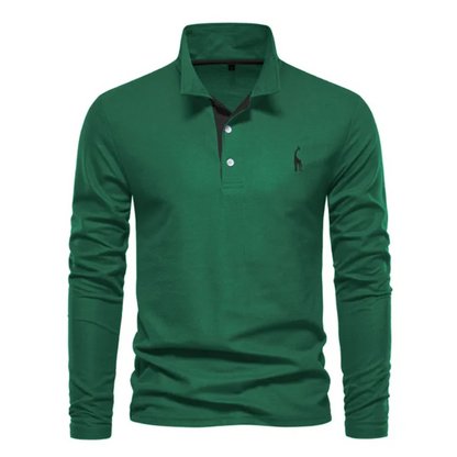 Men's Long Sleeve Polo Shirt | Casual Knitwear, Lightweight