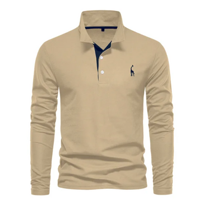 Men's Long Sleeve Polo Shirt | Casual Knitwear, Lightweight