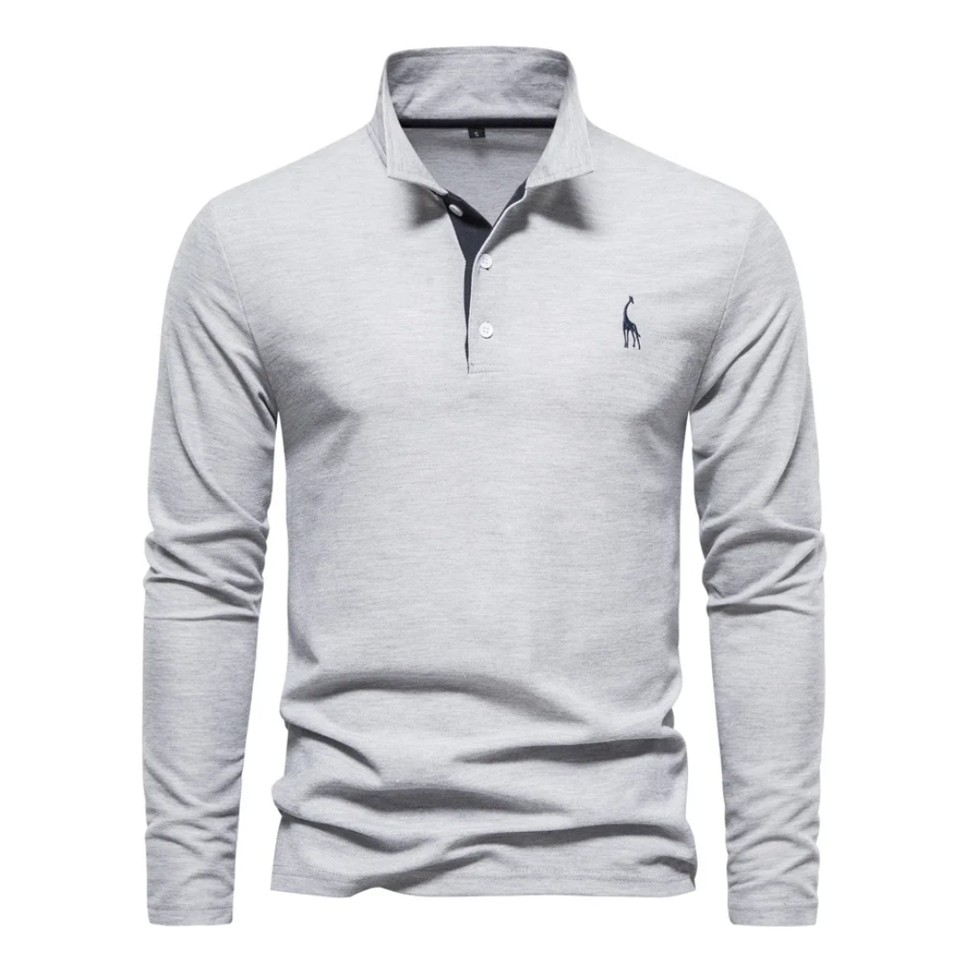 Men's Long Sleeve Polo Shirt | Casual Knitwear, Lightweight