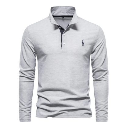 Men's Long Sleeve Polo Shirt | Casual Knitwear, Lightweight