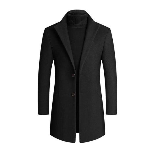 Men's Classic Wool Overcoat | Long Winter Coat
