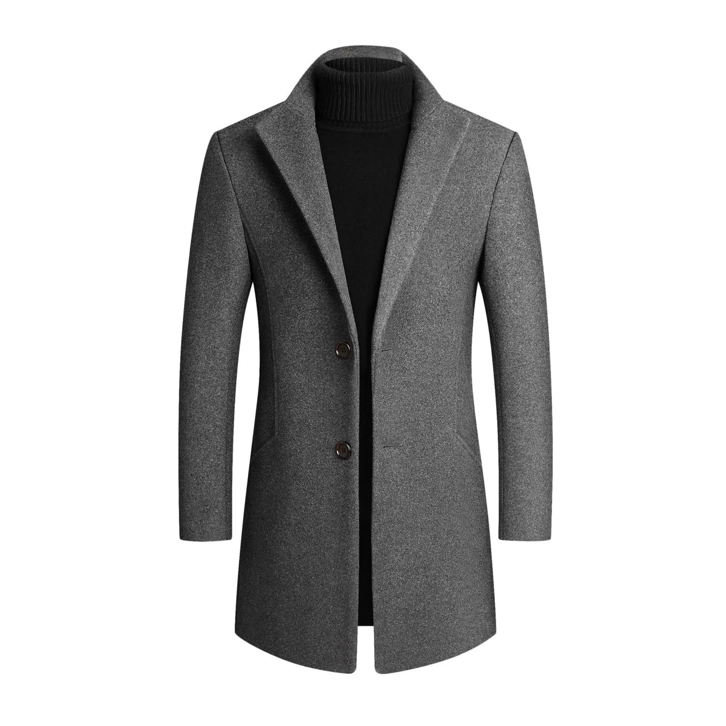 Men's Classic Wool Overcoat | Long Winter Coat