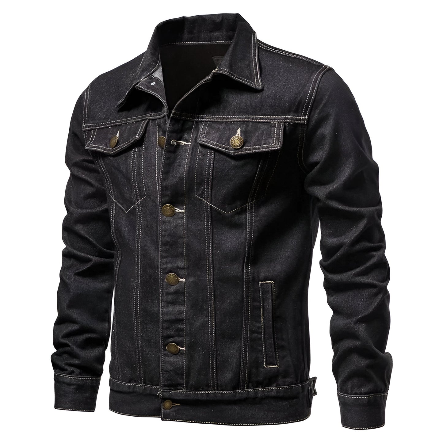 Stylish Men's Denim Trucker Jacket