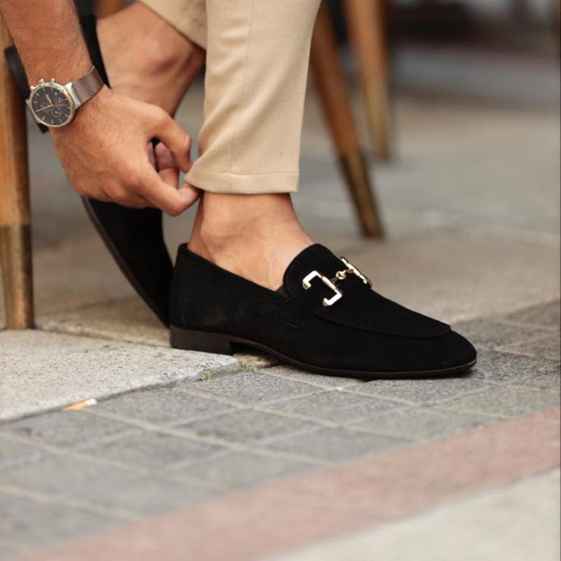 Elegant Men's Suede Loafers for Smart Casual Wear - Image 4