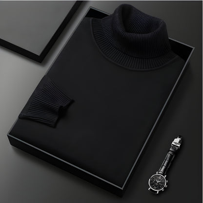 Men’s Slim Fit Long Sleeve Turtleneck Jumper | Warm Winter Knitwear