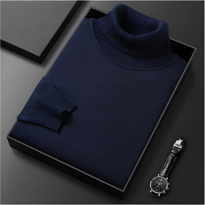 Men’s Slim Fit Long Sleeve Turtleneck Jumper | Warm Winter Knitwear