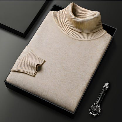 Men’s Slim Fit Long Sleeve Turtleneck Jumper | Warm Winter Knitwear