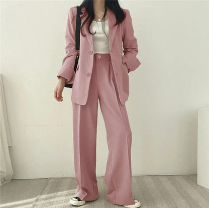 Eleganter Blazer und gerade geschnittene Hose für Damen - Image 5
