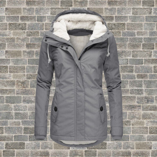 Elsie Belle | Neu Plissierter Baumwollmantel mit Kapuze - Image 2