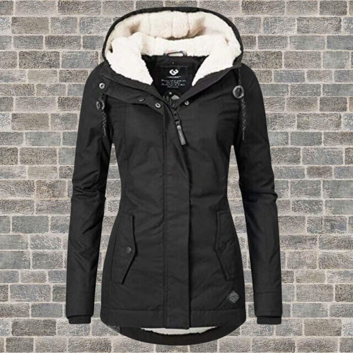 Elsie Belle | Neu Plissierter Baumwollmantel mit Kapuze - Image 3